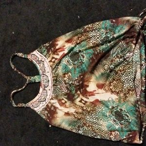 Y2K patterned tank top